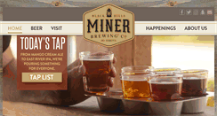 Desktop Screenshot of minerbrewing.com