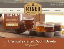 Tablet Screenshot of minerbrewing.com